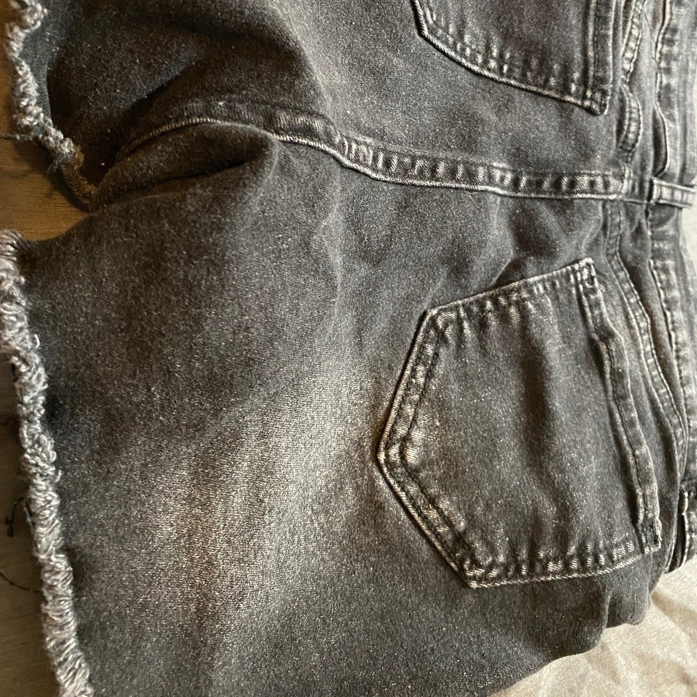 Black Denim Shorts